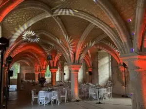 éclairage abbaye mariage