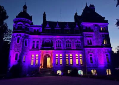 Eclairage de chateau par Jour Précieux DJ Paris
