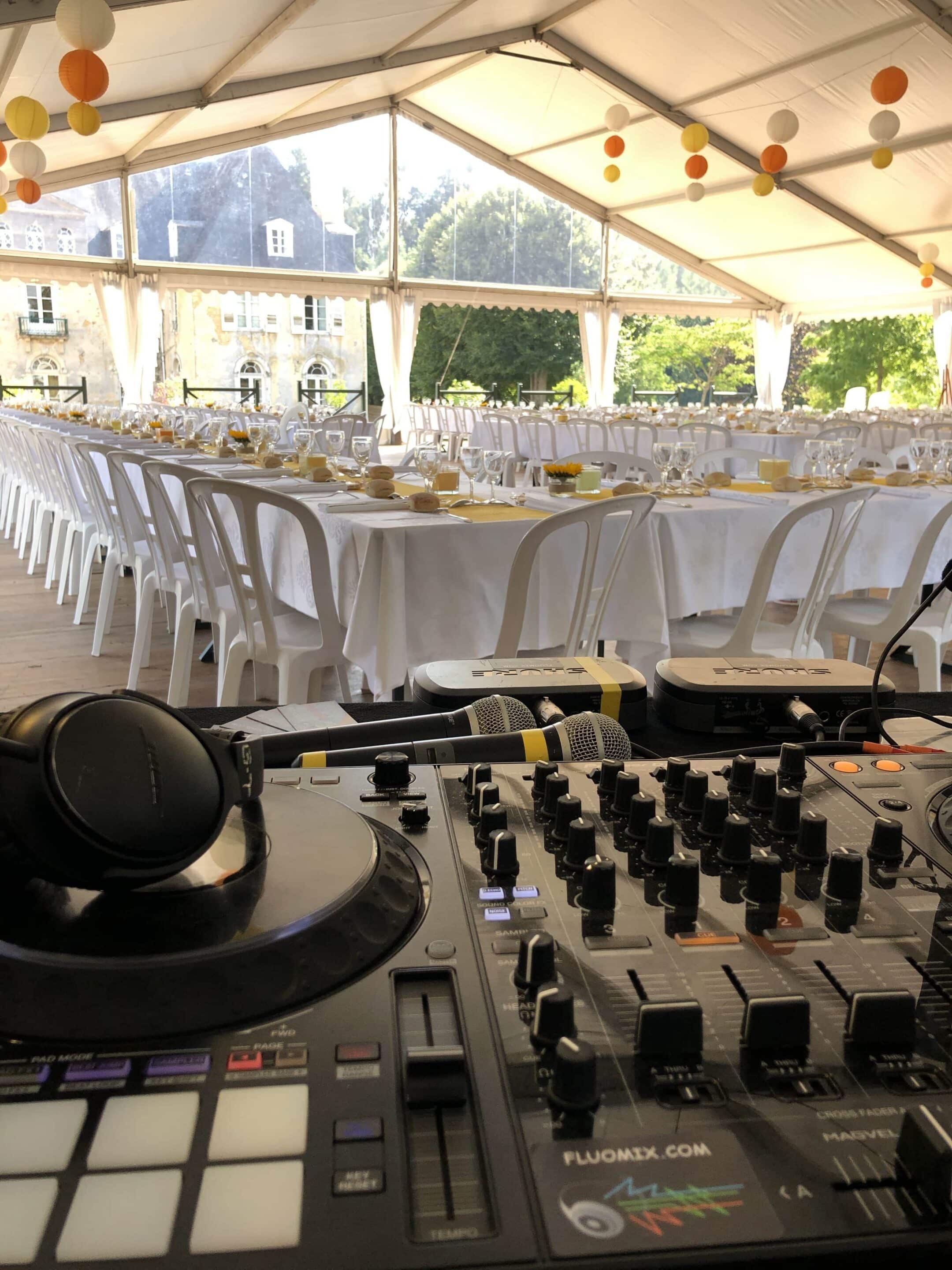 DJ mariage sous chapiteau